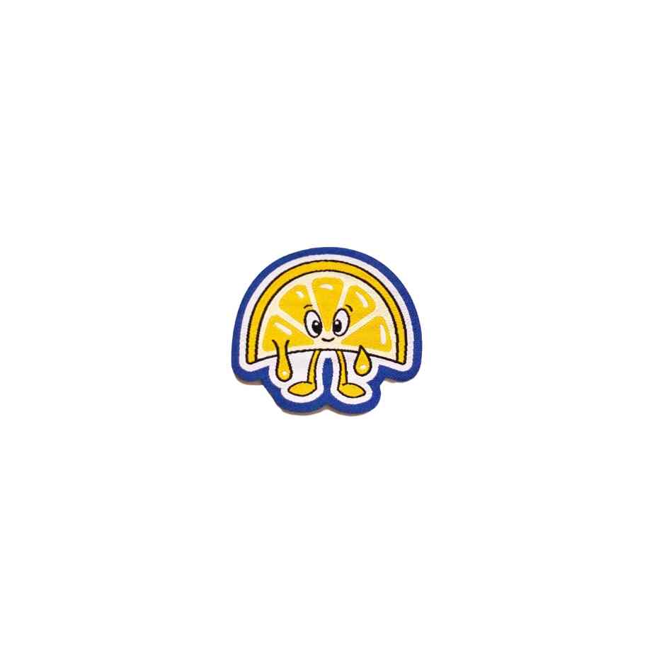 A playful Lemon patch with a humorous design, perfect for adding fun to your clothes or accessories.