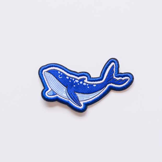 Blue Whale - recycled patch