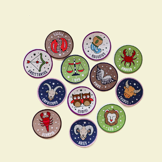 Zodiac Iron-On Patches - All 12 Astrology Signs Available in Pachee UK!