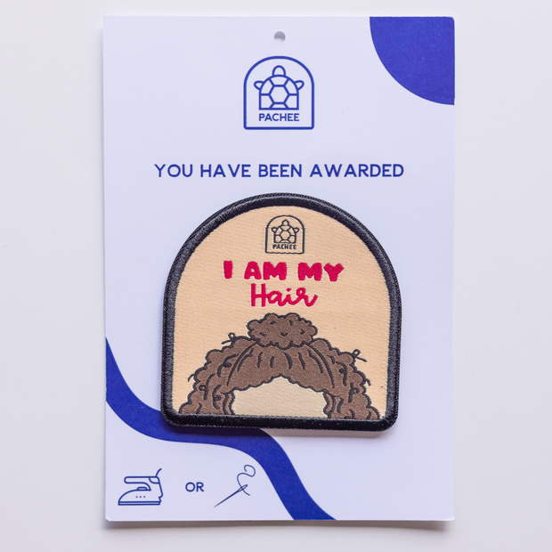 I am my hair - recycled patch