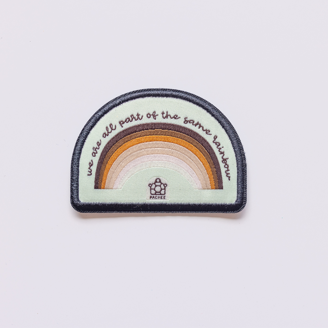 Nous faisons tous partie du même arc-en-ciel - patch recyclé