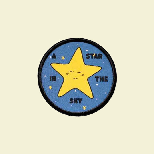 A Star in The Sky patch featuring the phrase 'A Star in The Sky' with a yellow star accent.