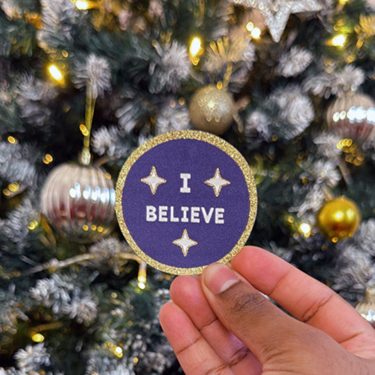 'I believe'  Christmas Gift Iron-on Patch