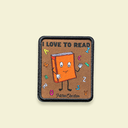 Patch featuring the phrase 'I Love To Read' from the Pachee Education collection, celebrating a passion for reading.