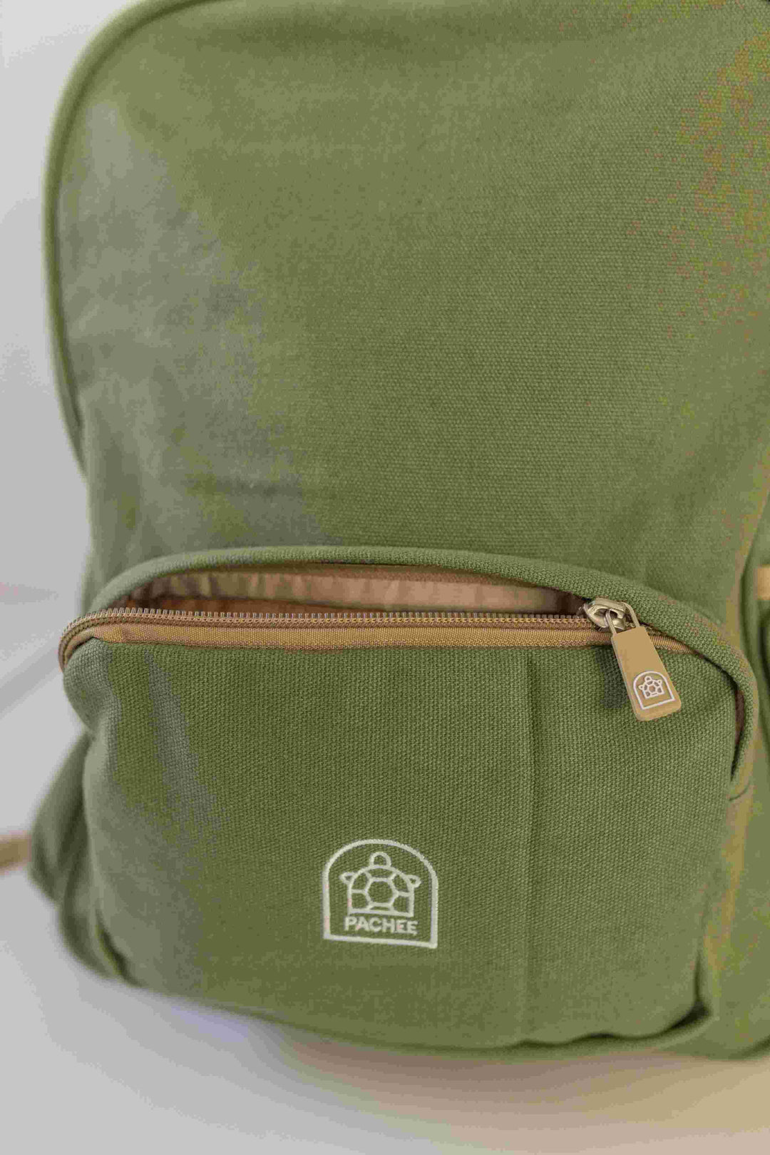 Kids junior backpacks displayed with a small compartment open, showcasing plain design with pachee logo. Shop at Pachee.