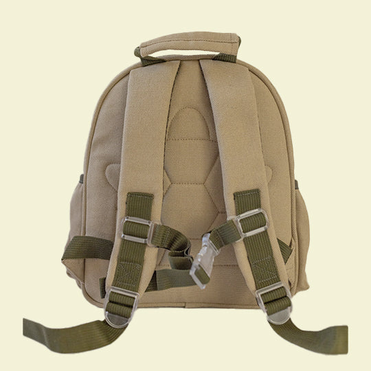 Kids school backpack with comfortable shoulder straps, adjustable waist straps, and a transparent buckle, available at Pachee online store.