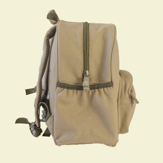 Mini backpack with water bottle holder on sale