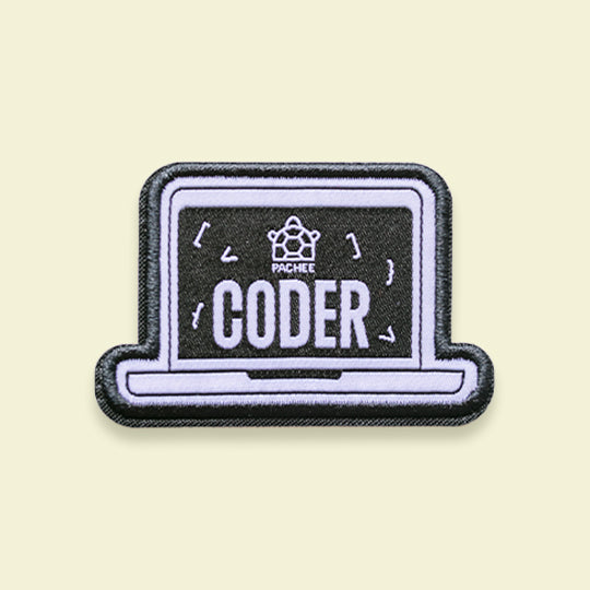 Cool Coder patch, symbolising coding expertise and tech skills.