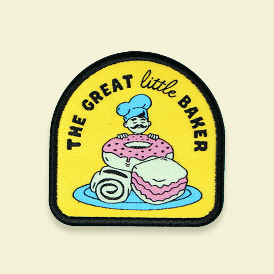 The Great Little Baker patch featuring the phrase 'The Great Little Baker' in a fun, creative design, perfect for bakers.