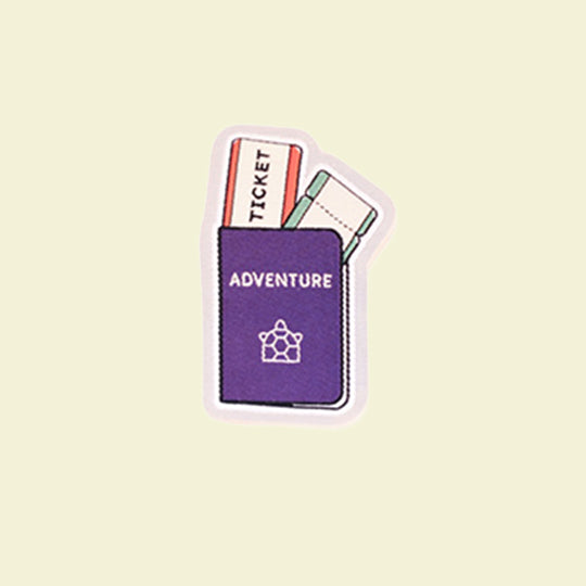 Travel Passport and Flight Ticket Iron on Patch for Adventure lovers.